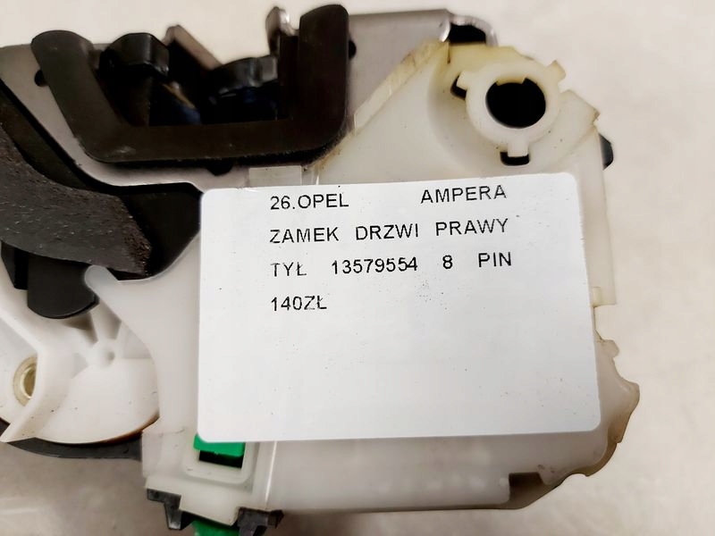 Opel ampera замок двері правий задня задній 8 pin 13579554 Зі Шроту