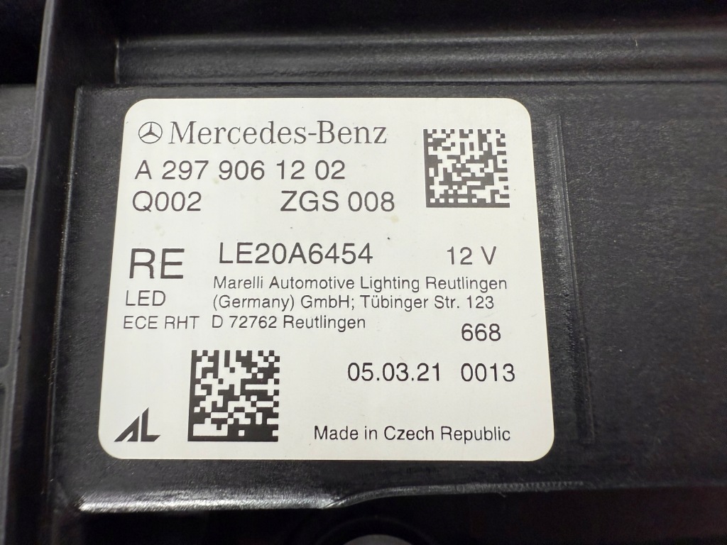 фото №14, Mercedes eqs 297 digital light full led лампа ліва права