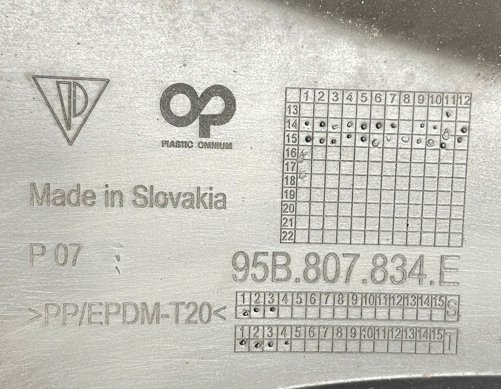 фото №8, Спойлер бампера задня porsche macan 95b807934e