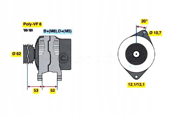 фото №2, Bosch генератор 46765838