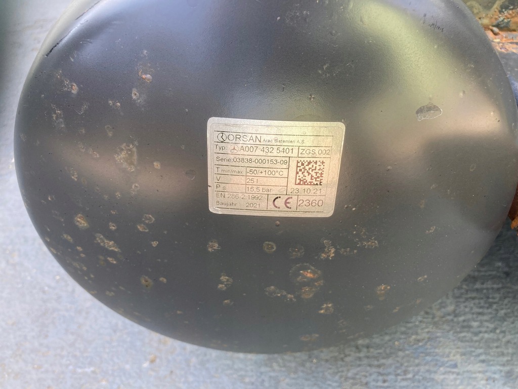 фото №7, Mercedes atego ii butle бачки повітря комплект 2021 10l 25l 4l