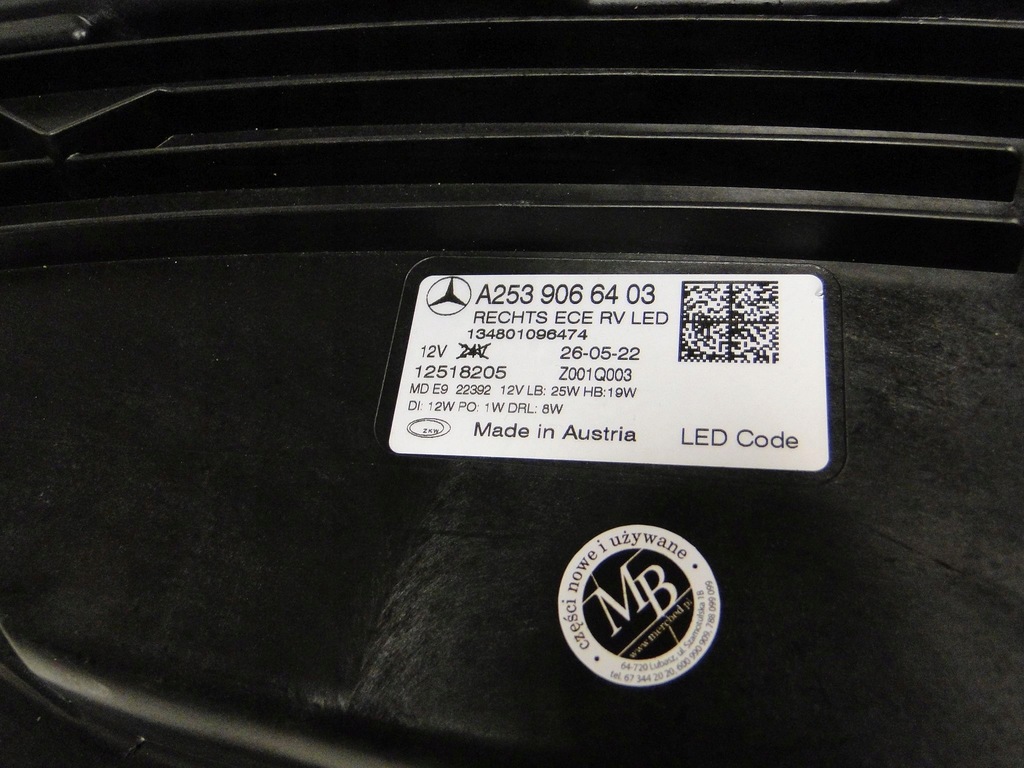 фото №13, Mercedes glc 253 w253 lift лампа права led high