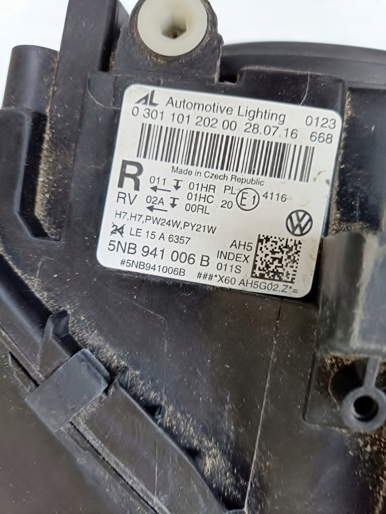 фото №11, Vw tiguan 2 ii 5nb лампа правая перед обычная 5nb941006b