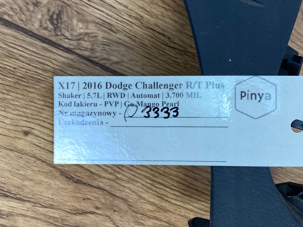 фото №13, Жабо внутреннее приборная панель dodge challenger 2015+ usa