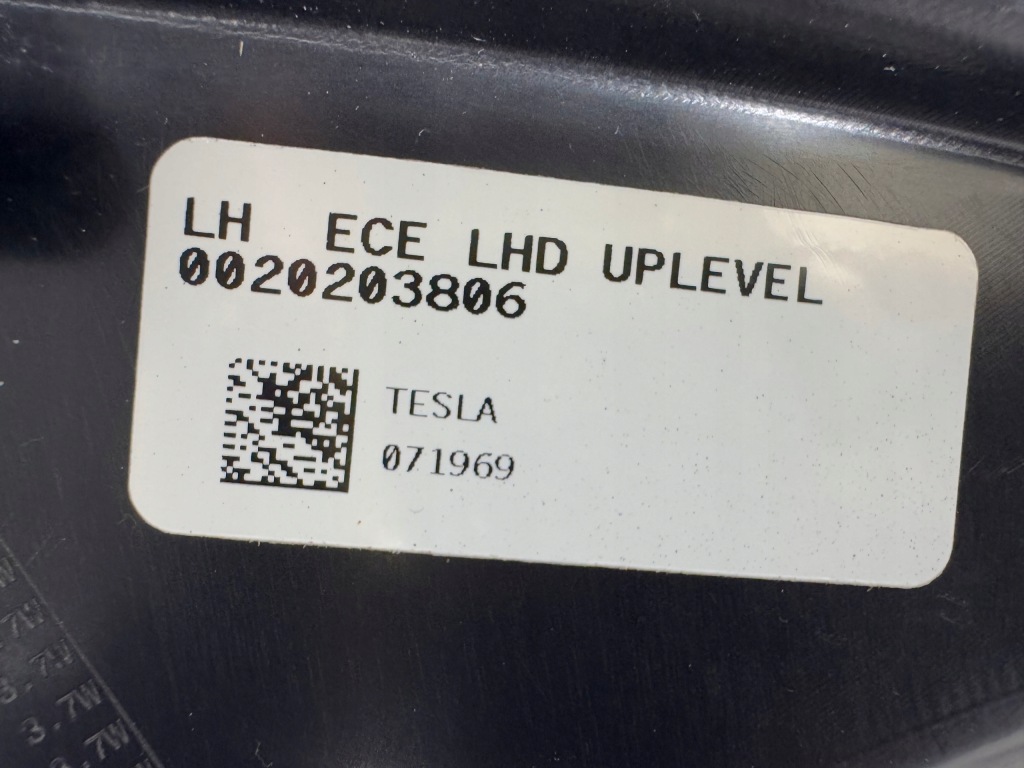 Tesla s рестайлинг  full led фара левая перед фара комплектная eur - хорошее состояние Оригинал