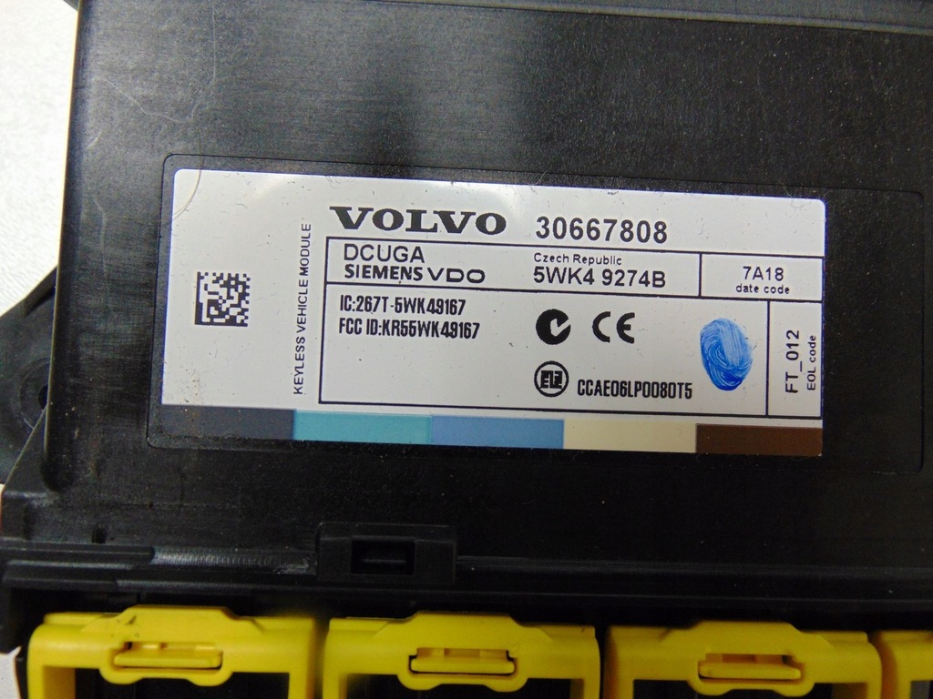 фото №7, Модуль блок управления keyless volvo v50 30667808