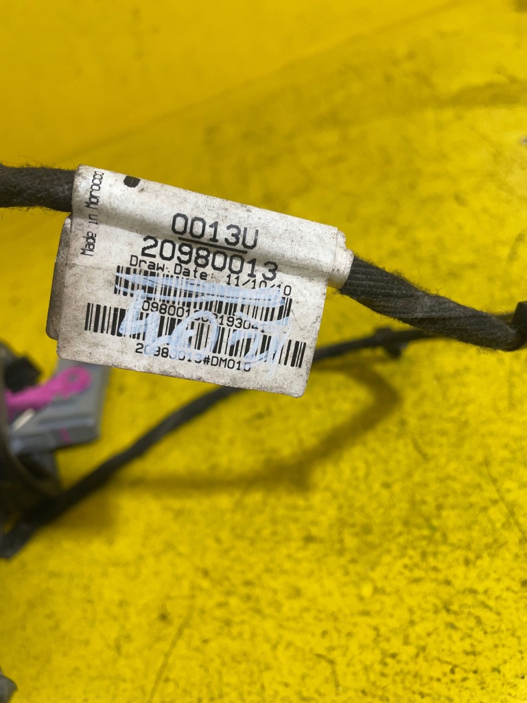 Opel insignia - джгут двері правий задній 20980013 Зі Шроту