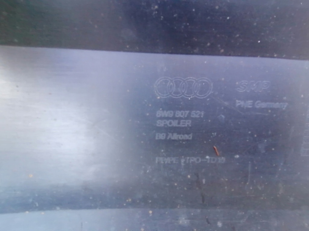 фото №9, Спойлер накладка бампера задня audi a4 b9 8w allroad 2015-