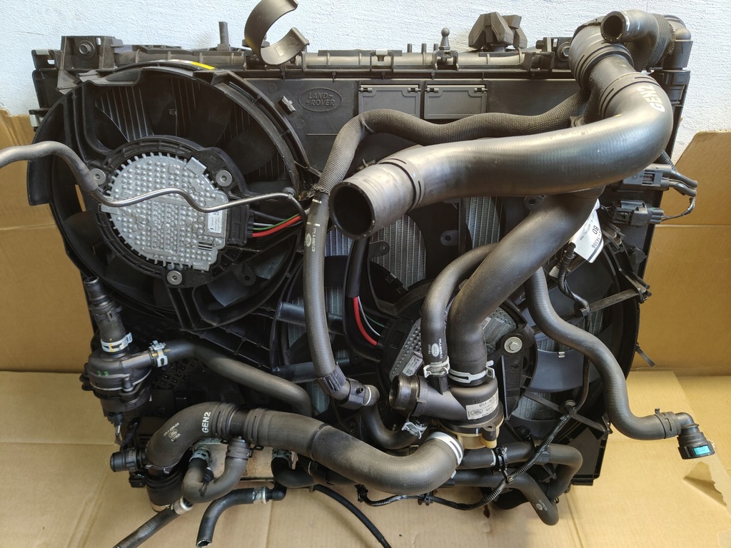 фото №12, Range rover sport ii lift l494 радіатор радіатор комплект вентилятор