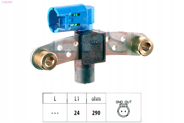 фото №2, Датчик оборотов вала коленчатого renault eps