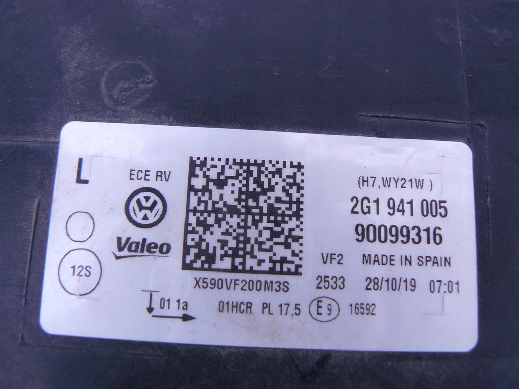 фото №12, Vw polo vi лампа передняя левая обычная