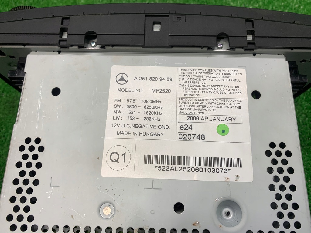 фото №3, Mercedes r-klasa 251 w251 радіо cd радіопрогравач a2518209489