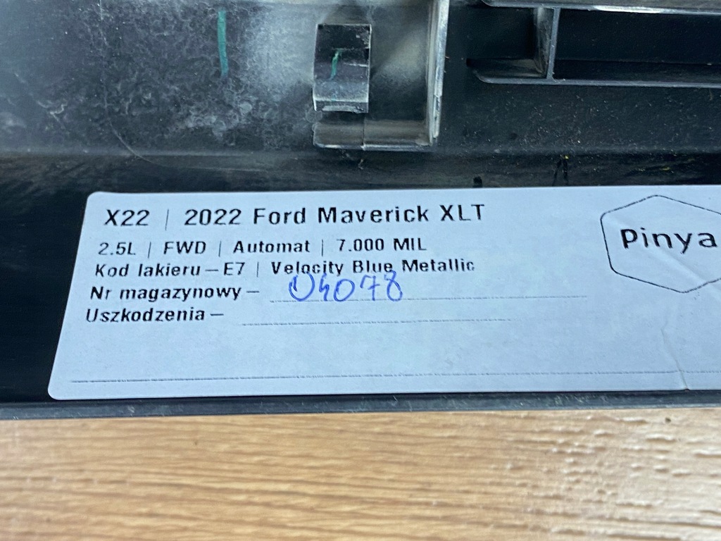 фото №11, Молдинг накладка боковая кузов правая ford maverick 2022+ usa