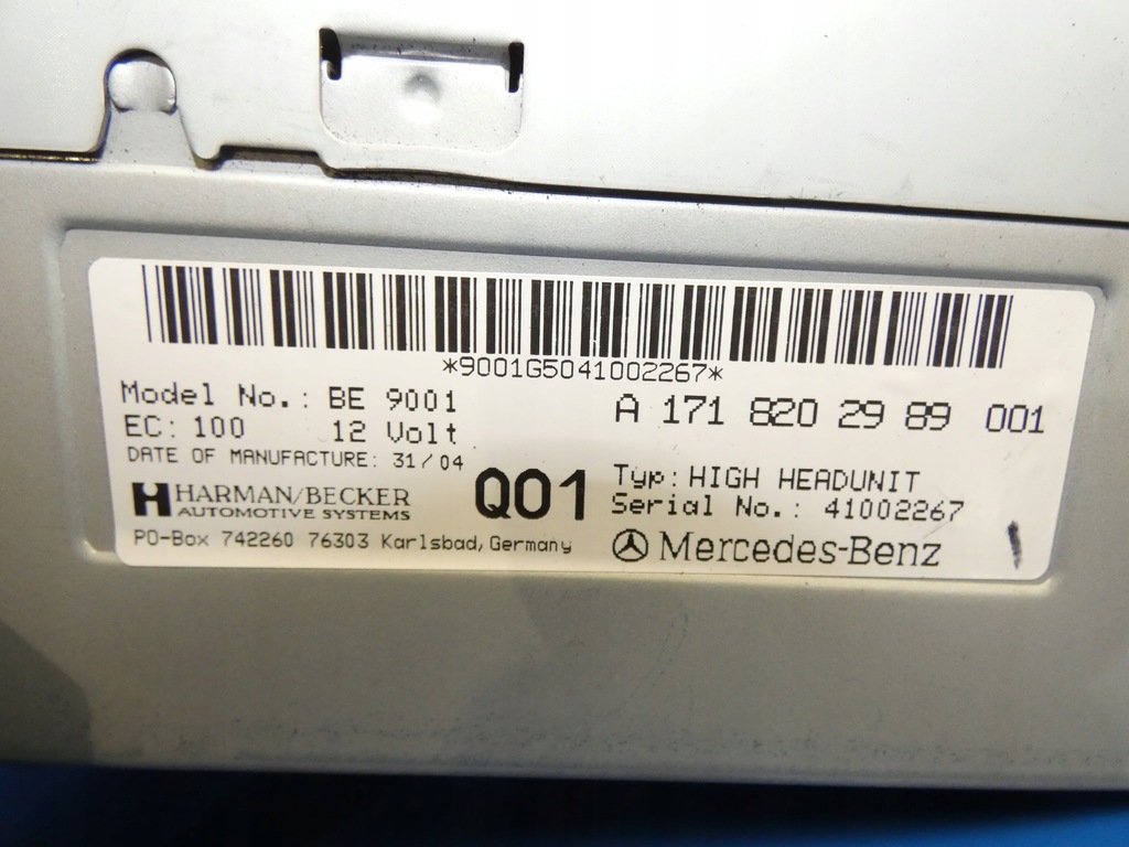 фото №4, Mercedes slk w171 r171 радио навигация монитор gps