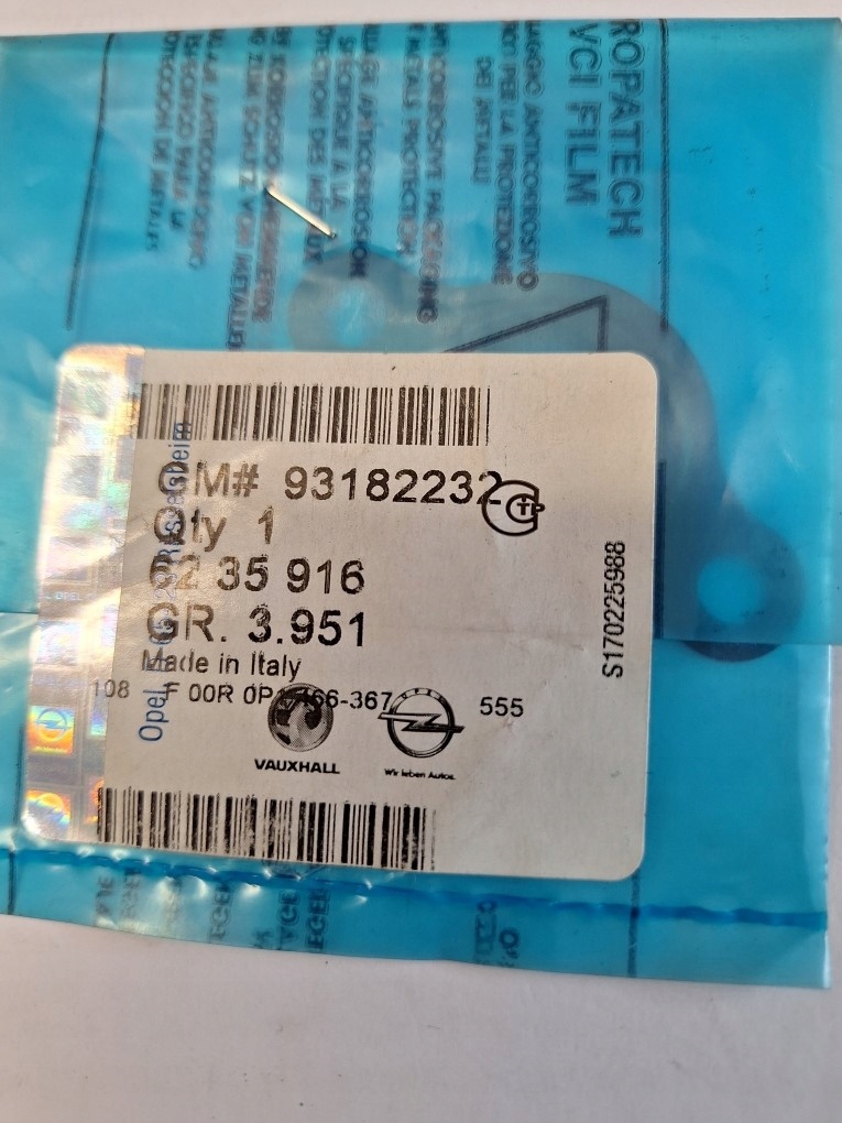 Купити Прокладка регулятор тиску opel 93182232