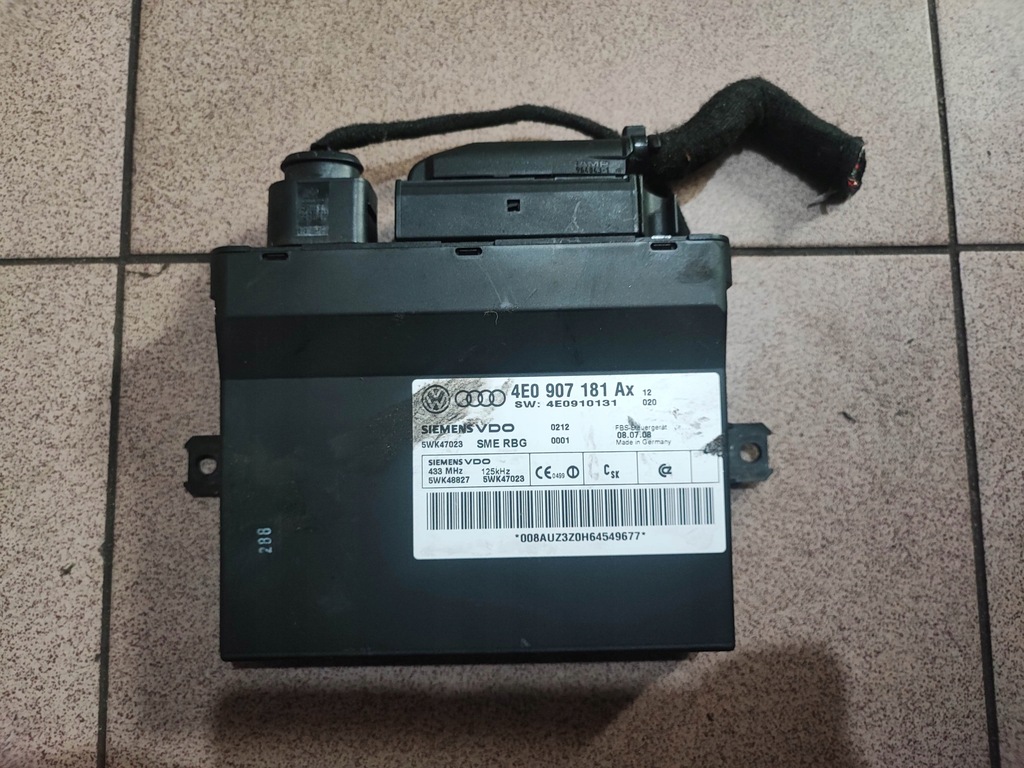 фото №1, Блок керування модуль kessy audi a8 d3