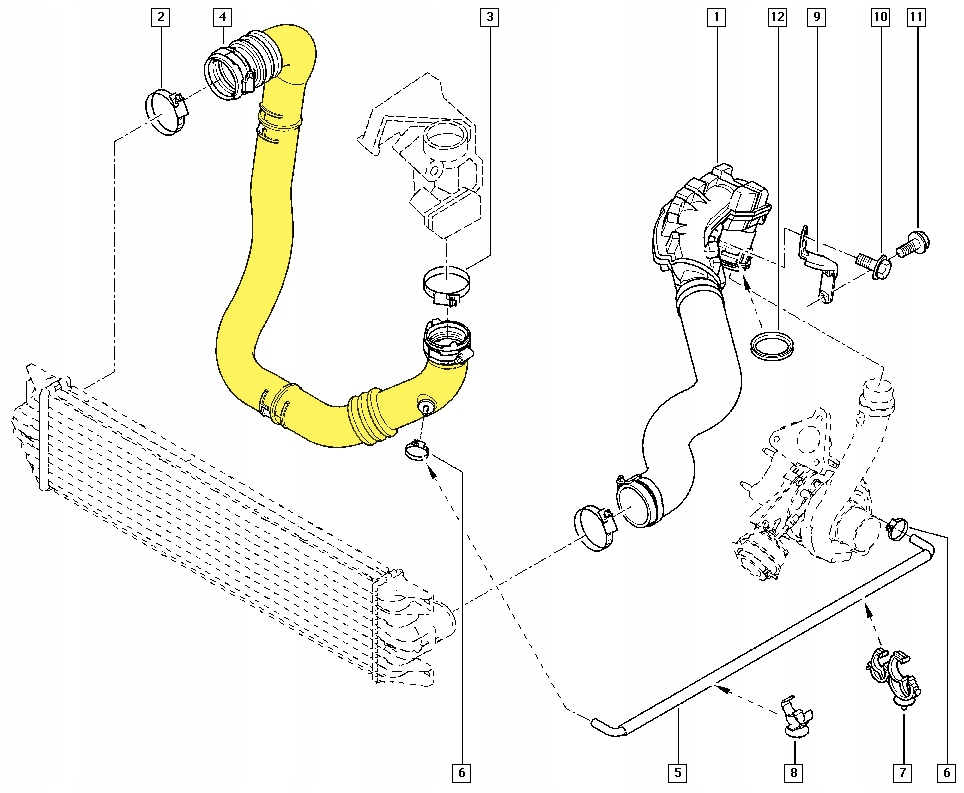 фото №2, Шланг turbo труба renault opel nissan interstar