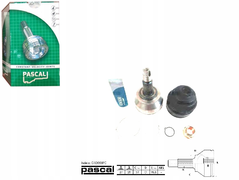 фото №1, Шарнир приводной наружный alfa romeo 166 lancia