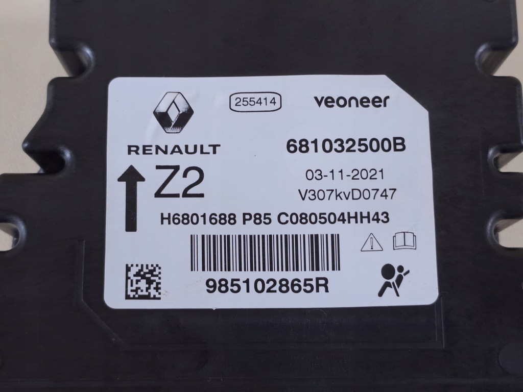 фото №7, Модуль блок управления подушек подушка безопасности dacia logan iii 21r