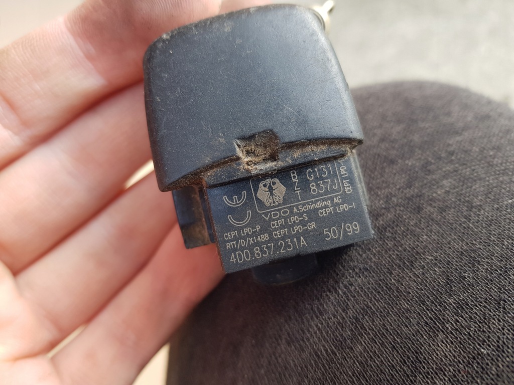 фото №13, Замок зажигания + ключ audi a4 b6 / a6 c5 / a3 8l / tt 8n 4b0905851b sprawdzona