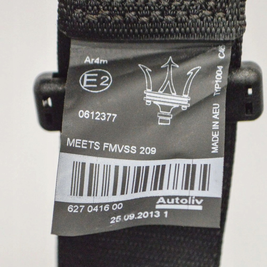 фото №6, Maserati ghibli 2014 левая сторона pas безопасности сиденье заднего