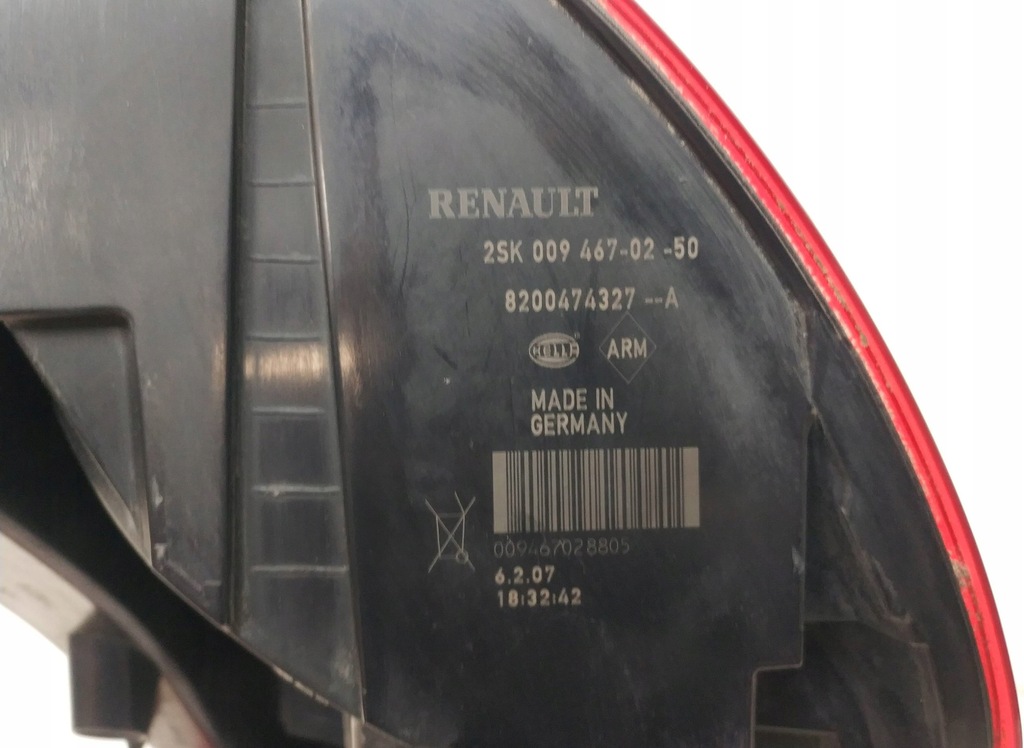 фото №7, Лампа права задня renault megane scenic