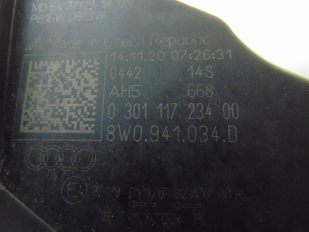 фото №16, Лампа фара правый перед audi a4 b9 lift 8w0941034d europa