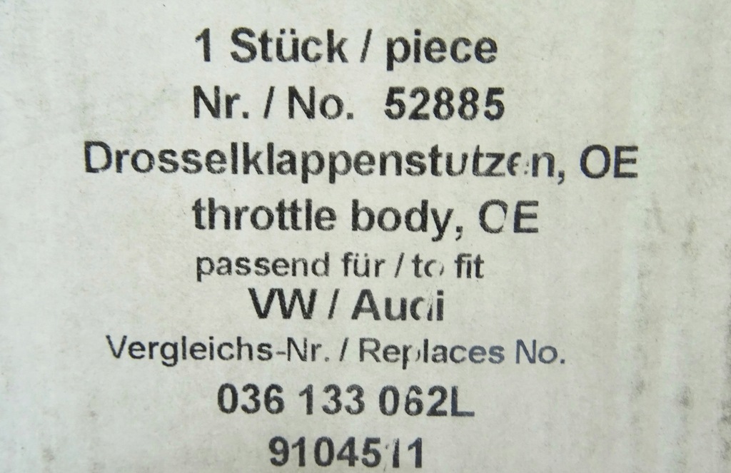 фото №12, Дроссельная заслонка 036133062l audi skoda vw seat 1.4 16v