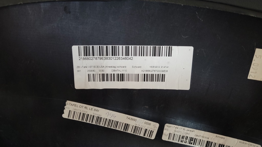 фото №6, Консоль панель приладів приладова cls w218 amg 6.3 anglik