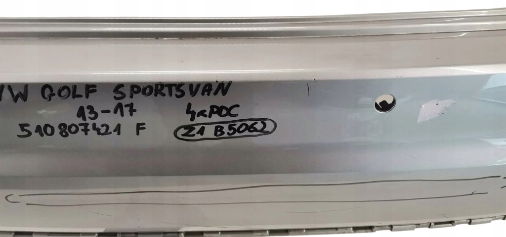 фото №8, Vw golf sportsvan 510 2014-2017 бампер задний задняя 4xpdc 510807421f