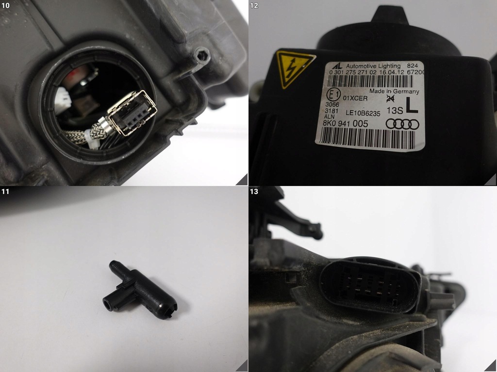 фото №11, Audi a4 s4 rs4 8k0 b8 lift 11-14 лампа ксенон + led некерована ліва eu