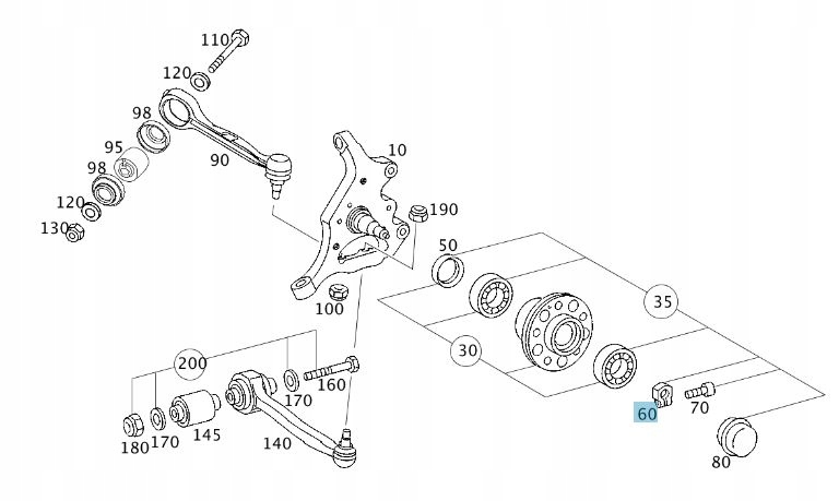 фото №2, Гайка передней ступица mercedes w126 w202