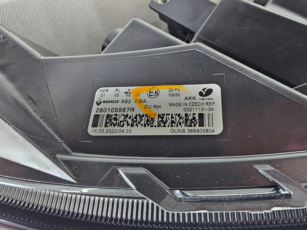 фото №15, Renault master iv 4 2019 лампа перед передняя правая europa 260105567r