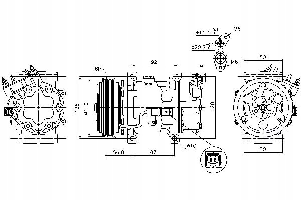 фото №2, Nissens 89053 компресор, кондиціонер
