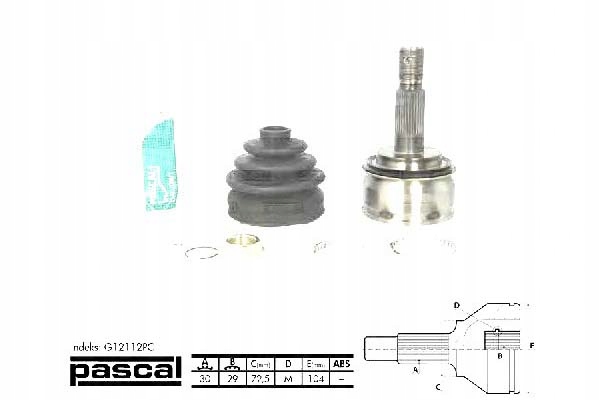 фото №1, Pascal шарнир приводной наружный l/p 30z/29z/72