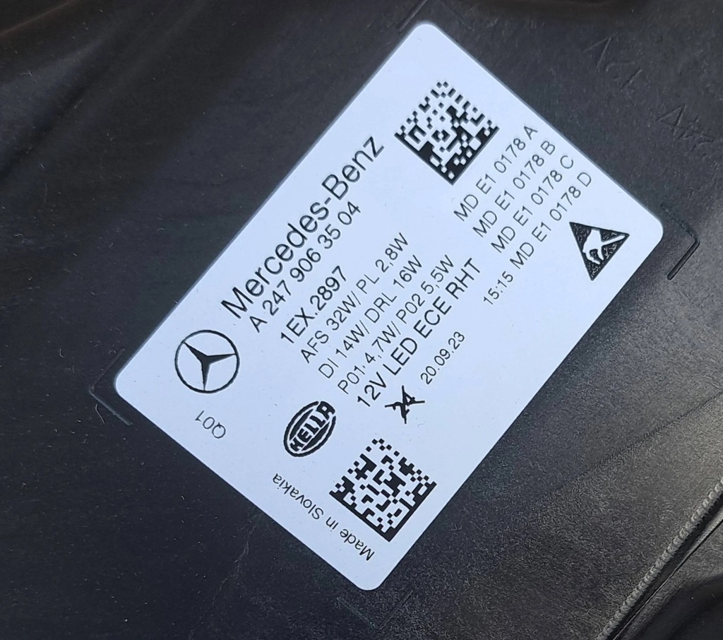 фото №6, Mercedes gla w247 h247 лампа передняя левая фара led high perfomance