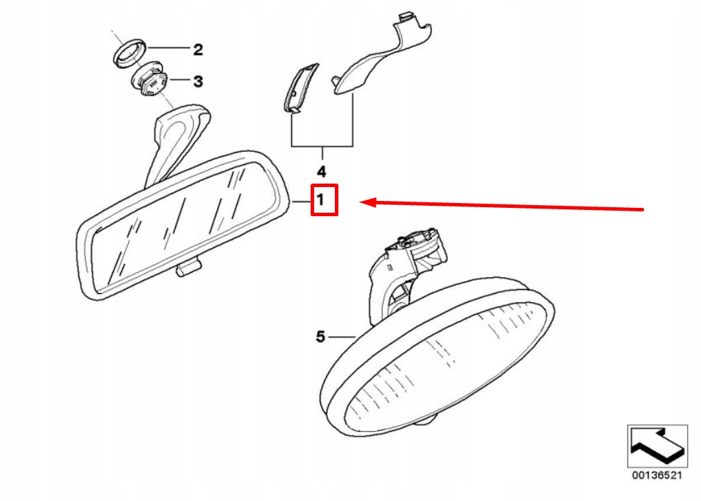 фото №8, Bmw z3 coupe e36 interior rear вид mirror 7891423 51167891423