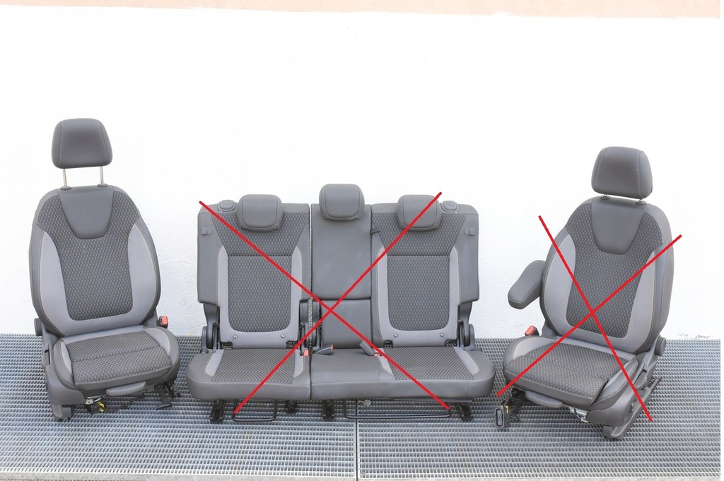 фото №1, Opel crossland x сиденье правый сиденья полукожа кожа + материал