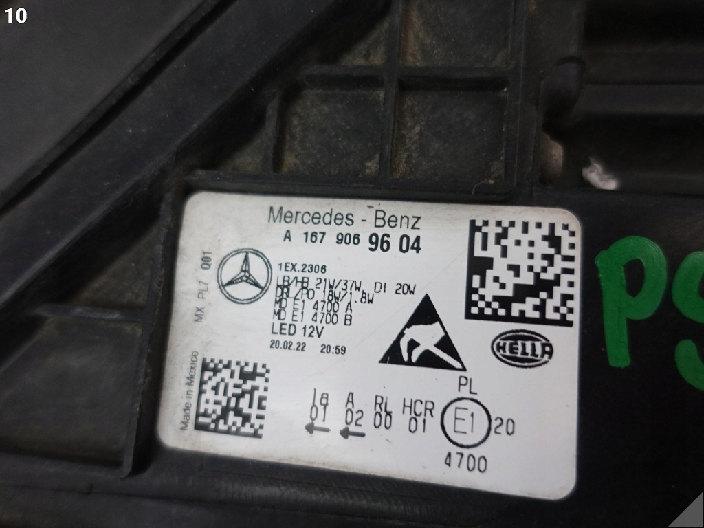 Mercedes gle w167 c167 19-23 фара full led high performance правая европа Доставка