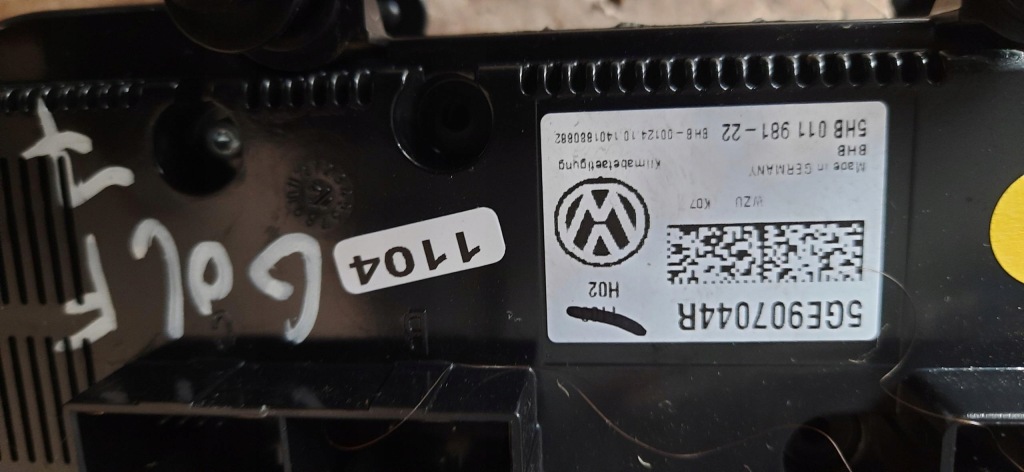 фото №7, Панель кондиционера обдув vw golf vii 5ge907044r