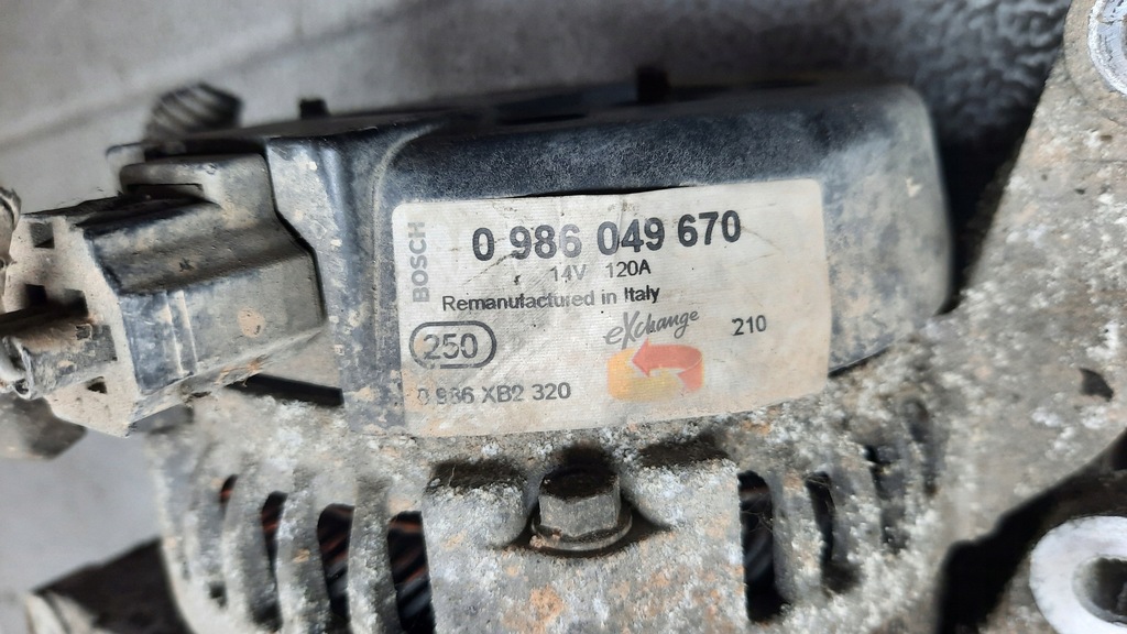 фото №5, Генератор ford c-max i 03r 1.8b 0986049670