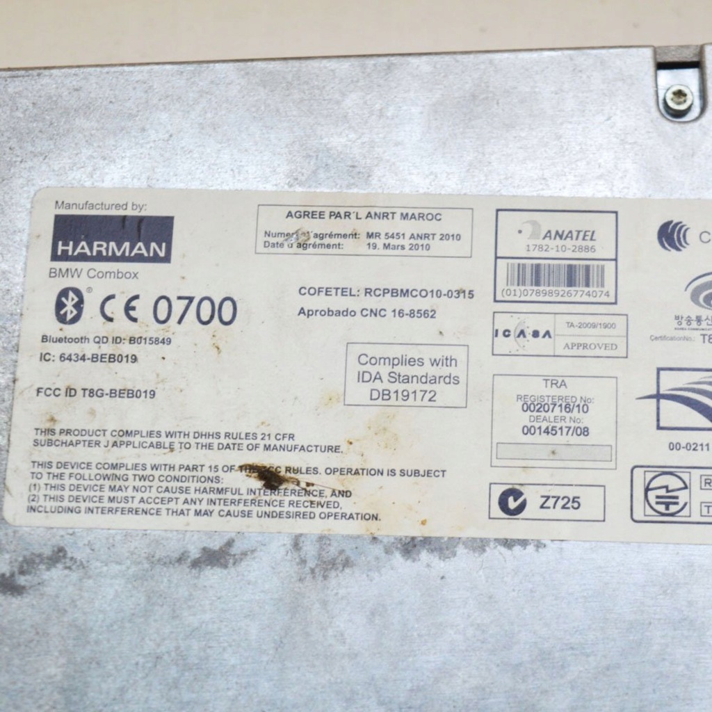 фото №7, Bmw 5 f10 f11 2012 модуль / блок управления bluetooth