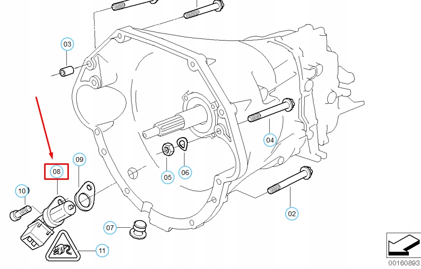 фото №11, Bmw 5 e39 датчик положение вала коленчатого 13627839138 7839138
