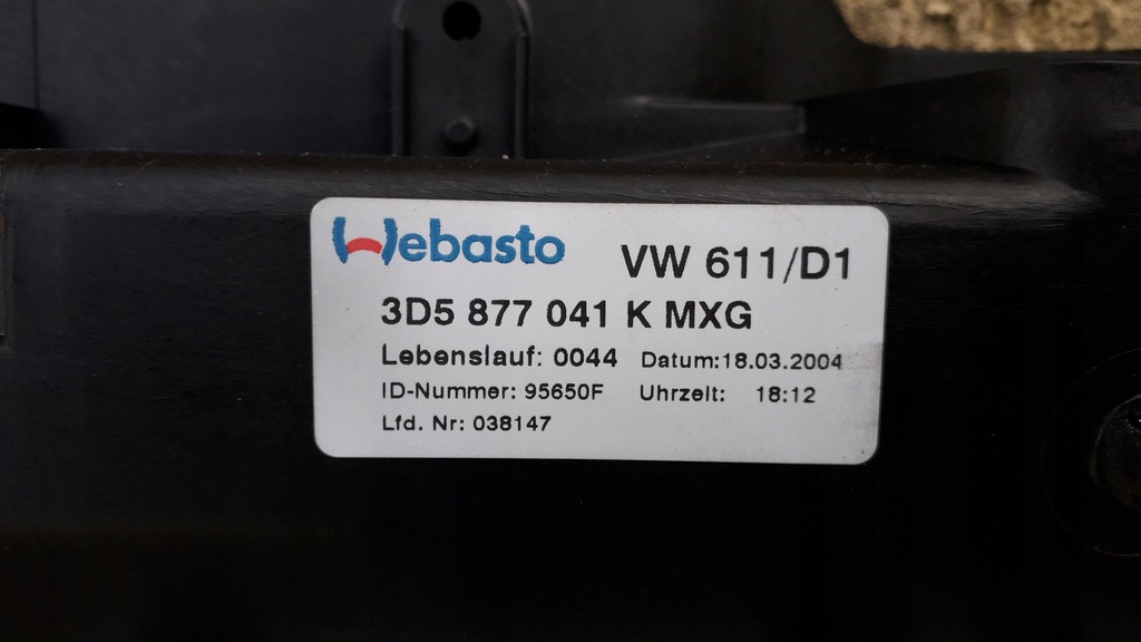 фото №8, Vw phaeton люк скляний 3d5877041k