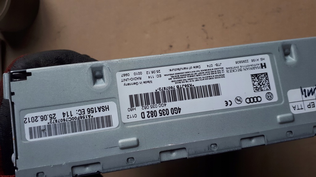 фото №5, S4 b8 lift a4 модуль тюнер радио 4g0035082d a5 s5