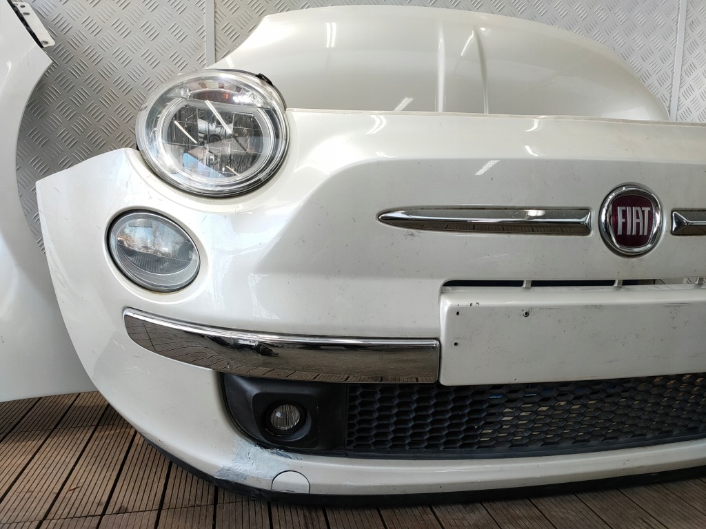 фото №7, Fiat 500 07-14 перед капот бампер pas крыло лампы цвет 270/a перламутр