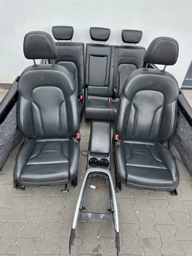 фото №1, Q5 8r lift s-line сиденья кожа обивка комплект