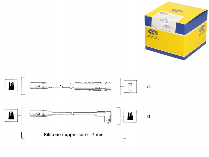 Купить Magneti marelli провода зажигания n10204402 n1024