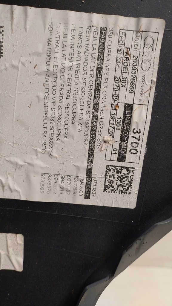 фото №8, Бампер перед seat leon cupra iv 5fa 5fa971095an