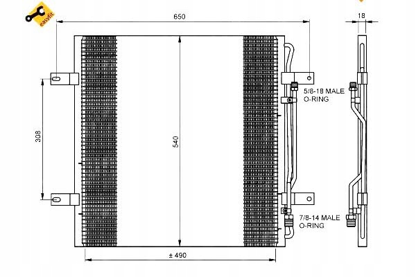фото №1, Конденсатор кондиціонера db nrf